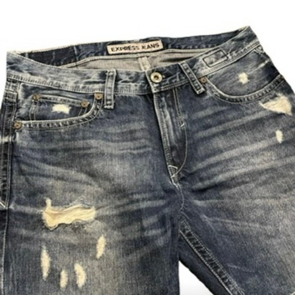 Express Denim Shorts size 32 - Picture 2 of 4